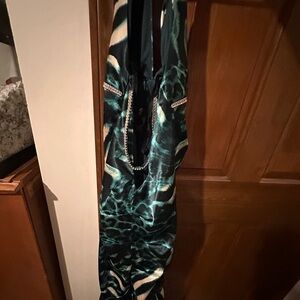 Jump Green and Black Prom Dress